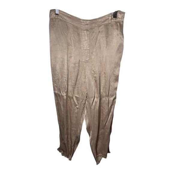 Jaga Champagne Pull On Relaxed Pants With Pockets Size 0 - Picture 1 of 5